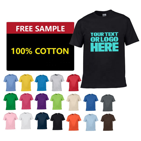 Custom Design Tshirt Brand Cotton Tshirts, Customizable Logo/Text/Image.